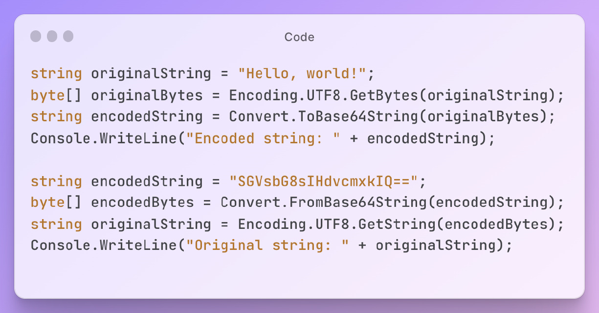 A Beginner's Guide to Base64 Encoding and Decoding in C#